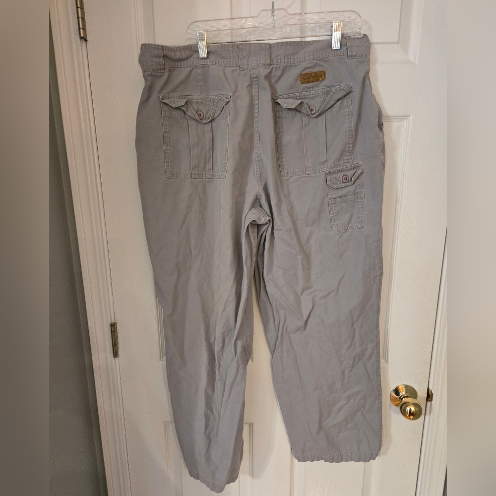 Cabela's Women's Light Gray Cargo Pants - Picture 2 of 3